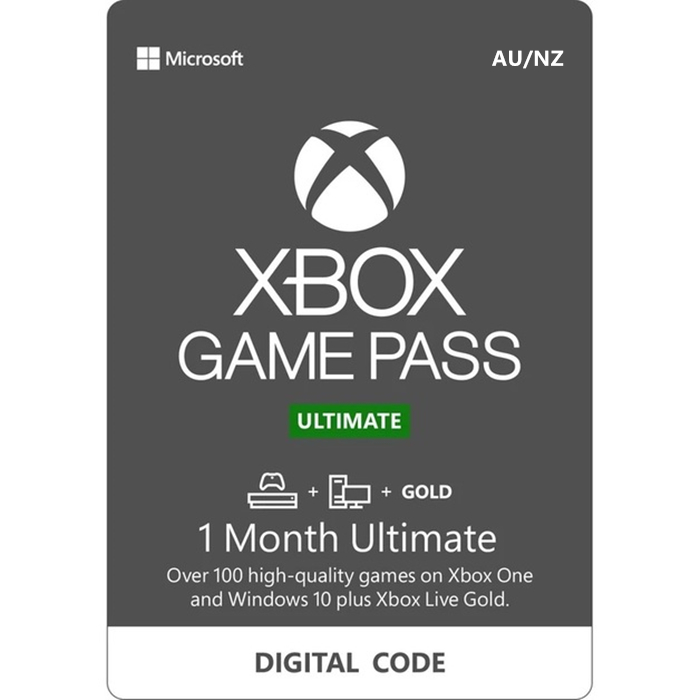 1 Month Xbox Game Pass Ultimate AU/NZ Digital Gift Card (Email Delivery)