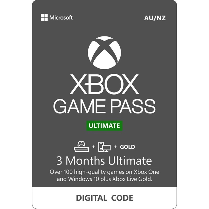 3 Months Xbox Game Pass Ultimate AU/NZ Digital Gift Card (Email Delivery)