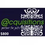 Acquisitions $800 NZD Physical Gift Card (Express Delivery)