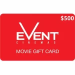 EVENT Cinemas $500 NZD Physical Gift Card (Express Delivery)