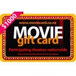 Movie $1000 NZD Physical Gift Card (Express Delivery)