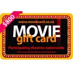 Movie $800 NZD Physical Gift Card (Express Delivery)