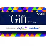 Life Pharmacy/Unichem Pharmacy $500 NZD Physical Gift Card (Express Delivery)