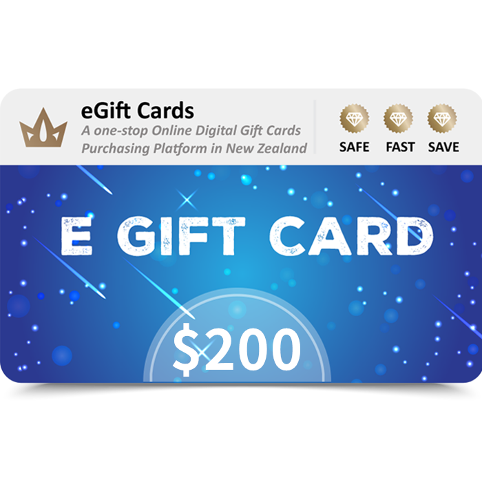 eGift Cards $200 NZD E Gift Card (Email Delivery)