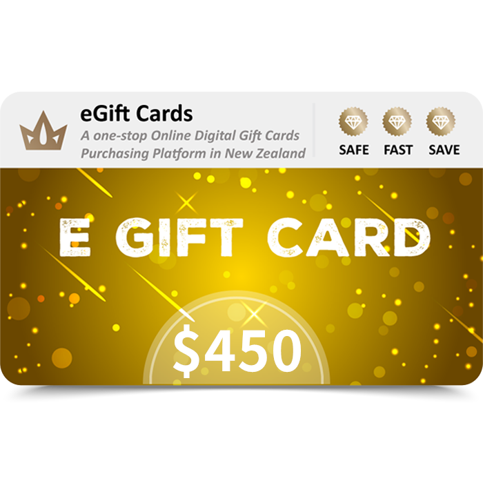 eGift Cards $450 NZD E Gift Card (Email Delivery)