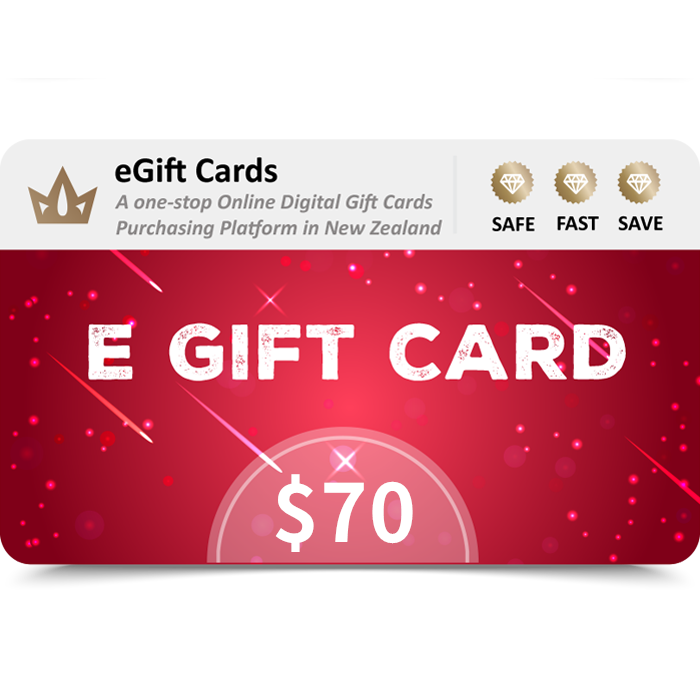 eGift Cards $70 NZD E Gift Card (Email Delivery)