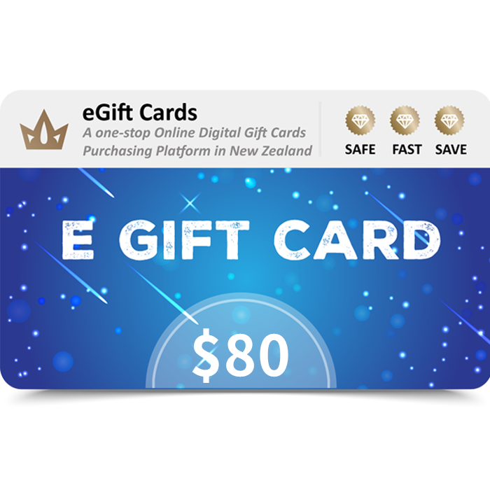 eGift Cards $80 NZD E Gift Card (Email Delivery)