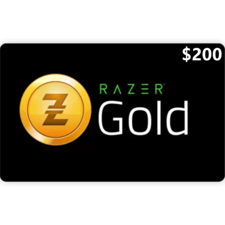 Razer Gold $200 USD Gift Card (Email Delivery)