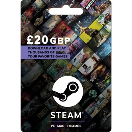 Steam £20 GBP (UK) Digital Gift Card (Email Delivery)