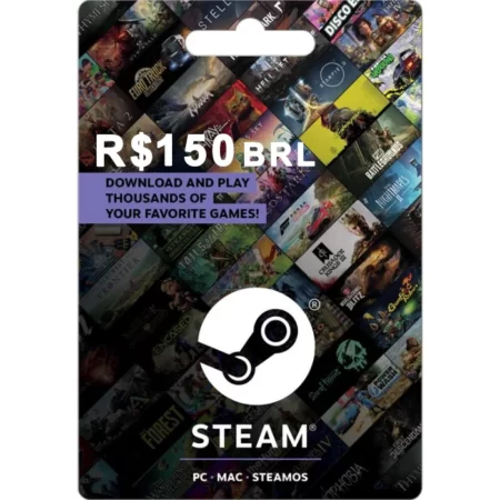 Steam R$150 BRL (BR) Digital Gift Card (Email Delivery)