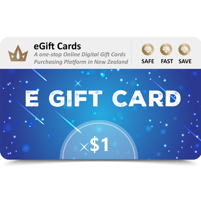 eGift Cards $1 NZD E Gift Card (Email Delivery)