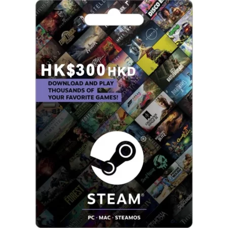Steam HK$300 HKD Digital Gift Card (Email Delivery)