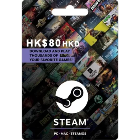 Steam HK$80 HKD Digital Gift Card (Email Delivery)